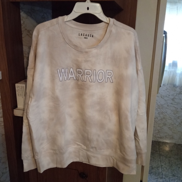 🆕 Lacausa Anthropologie Warrior Tie Dye Crewneck Sweatshirt, Medium - Picture 1 of 6